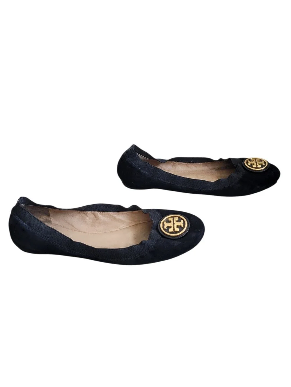 Tory Burch Caroline Suede Ballet Flsts Black